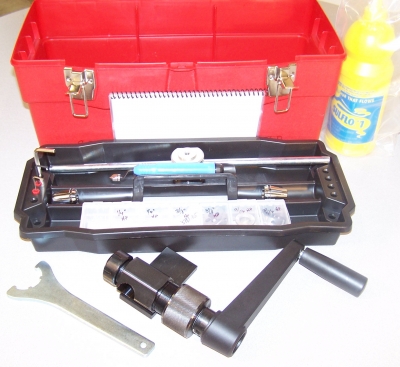 Kit utensili per conificare e filettare tubi HP da 1/4'' e 3/8''